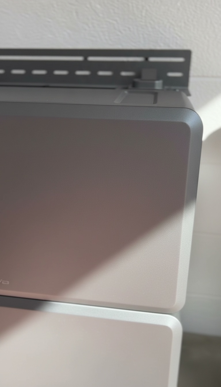 Pormenor macro do acabamento e das ranhuras de ventilação
