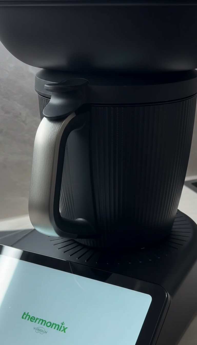Pormenor das múltiplas funções do robô de cozinha numa só máquina