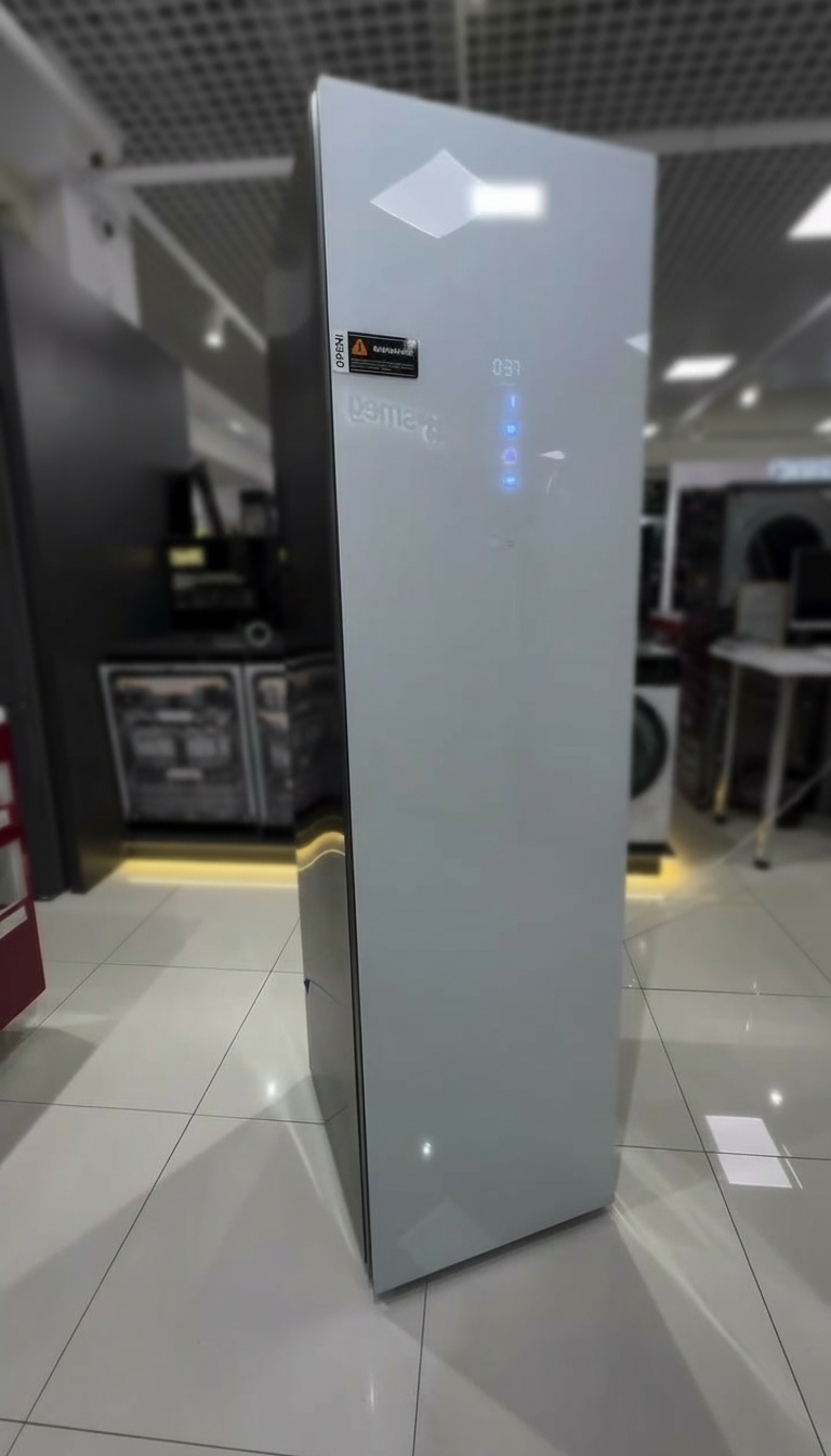 Painel de controlo digital com programas do armário de vapor