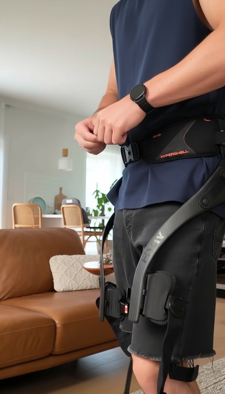 Suporte vestível em utilização no dia a dia