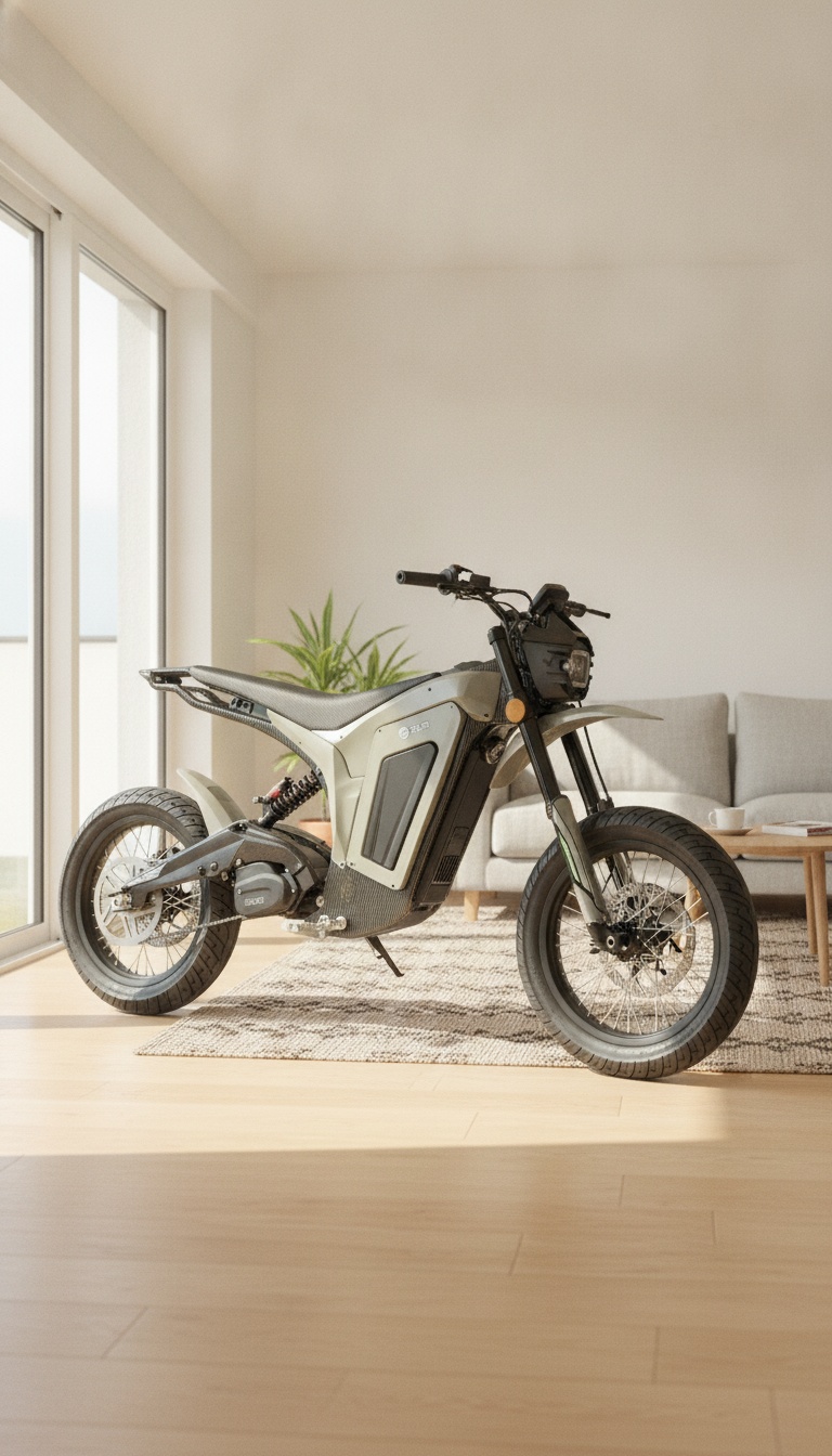 Mota elétrica off-road em ambiente real de utilização