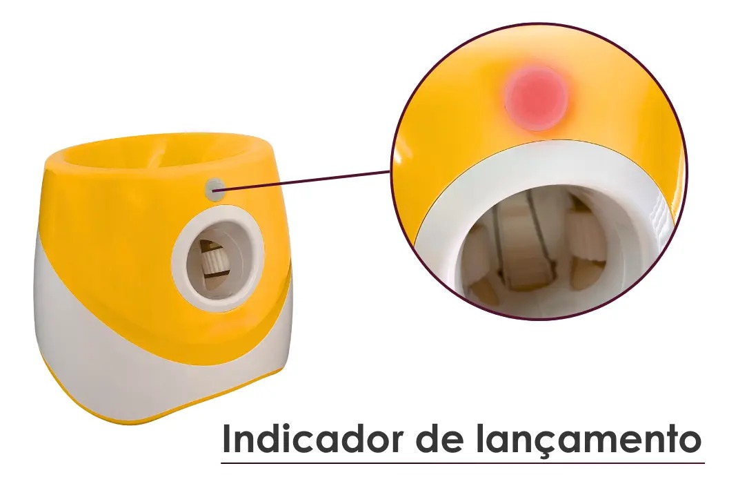 Indicador LED de lançamento do lançador automático de bolas