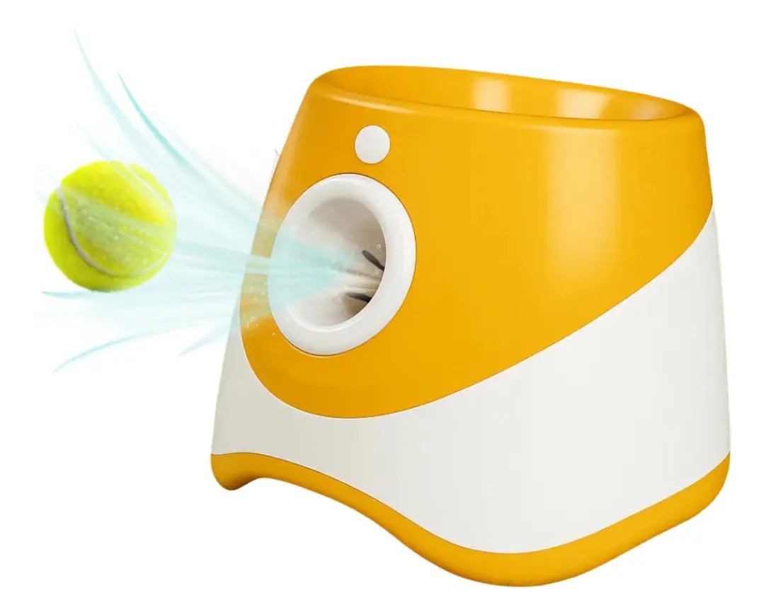 Lançador automático de bolas para cão — laranja